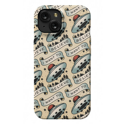 I Want to Believe (Old School Tattoo) Phone Case